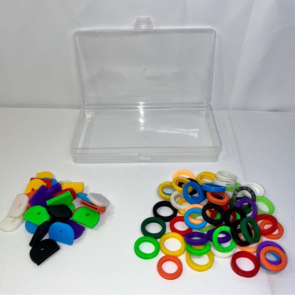 NWOT-84-Pack 1” Flexible Color Key Caps, Bendable, Durable, Various Colors - Picture 7 of 10
